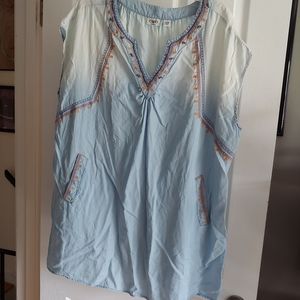 Lightweight denim tunic